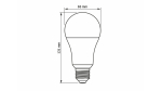 Źródło LED E27 15W A65 Neutralna