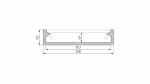 Profil LED LUMINES typ SOLIS czarny anodowany 2,02 m