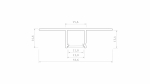 Profil LED LUMINES typ Falco srebrny anodowany 2,02 m