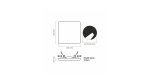 Downlight Frameless 15W kwadrat Neutralny