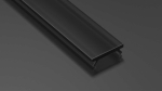 Klosz LUMINES SLIM PMMA czarny 2,02 m v1