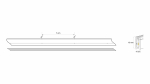 Neon LED Flex 3Y 4x10 140 LED/m 12W/m 24V BLUE